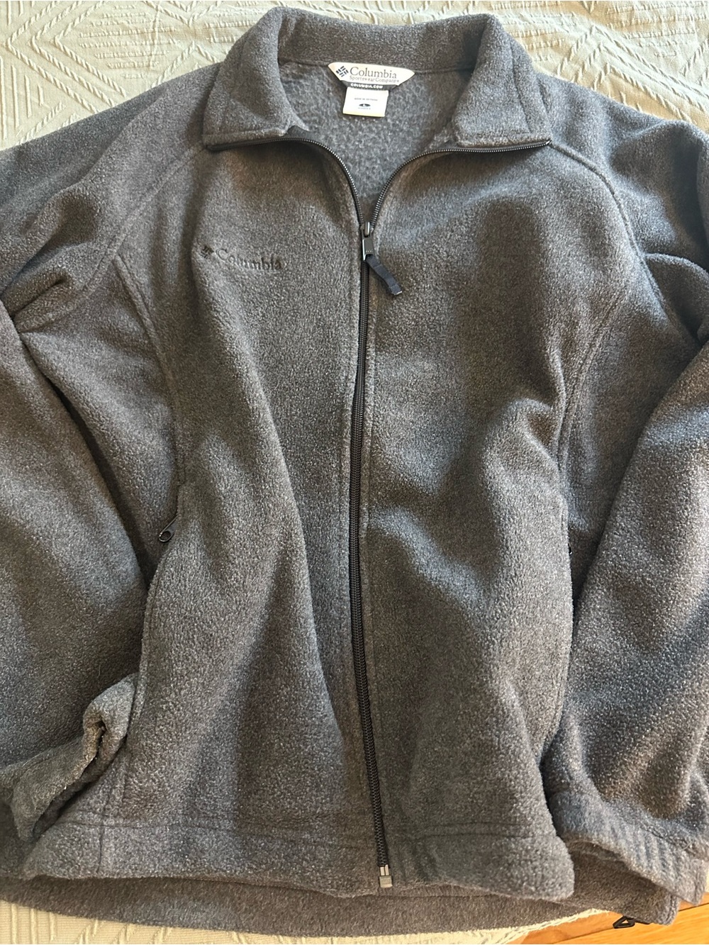 Columbia Women’s Charcoal Gray Full-Zip Fleece Jacket